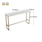 White Glam Style Bar Table Faux Marble Milk Tea Shop Bar Table Clearhalo 'Bar Furniture' 'Bar Tables' 'bar_tables' 'furn' 'furn_bar_tables' 'Furniture' 'furniture_bar_tables' 'Kitchen & Dining Furniture' 4598292