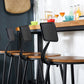 Industrial Solid Wood Pub Table with Rectangle Table Top Trestle Table - 41.3" H Clearhalo 'Bar Furniture' 'Bar Tables' 'bar_tables' 'furn' 'furn_bar_tables' 'Furniture' 'furniture_bar_tables' 'Kitchen & Dining Furniture' 4598300