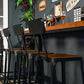 Industrial Solid Wood Pub Table with Rectangle Table Top Trestle Table - 41.3" H Clearhalo 'Bar Furniture' 'Bar Tables' 'bar_tables' 'furn' 'furn_bar_tables' 'Furniture' 'furniture_bar_tables' 'Kitchen & Dining Furniture' 4598301