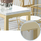 Glam Wood Counter Table with Rectangle Table Top Trestle Table - 41.3" H Clearhalo 'Bar Furniture' 'Bar Tables' 'bar_tables' 'furn' 'furn_bar_tables' 'Furniture' 'furniture_bar_tables' 'Kitchen & Dining Furniture' 4598368