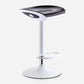 Industrial Style Bar Chair with Adjustable Height Swivel PP Seat for Counter Bar Black White 1 Piece Clearhalo 'Bar Furniture' 'Bar Stools' 'bar_stools' 'furn' 'furn_bar_stools' 'furniture_bar_stools' 'Kitchen & Dining Furniture' 'kitchen&dining_furn' 'kitchen' 'kitchen_furn' Furniture' 4598407