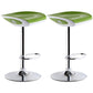 Industrial Style Bar Chair with Adjustable Height Swivel PP Seat for Counter Bar Green Silver 2 Piece Set Clearhalo 'Bar Furniture' 'Bar Stools' 'bar_stools' 'furn' 'furn_bar_stools' 'furniture_bar_stools' 'Kitchen & Dining Furniture' 'kitchen&dining_furn' 'kitchen' 'kitchen_furn' Furniture' 4598411