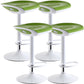 Industrial Style Bar Chair with Adjustable Height Swivel PP Seat for Counter Bar Green White 4 Piece Set Clearhalo 'Bar Furniture' 'Bar Stools' 'bar_stools' 'furn' 'furn_bar_stools' 'furniture_bar_stools' 'Kitchen & Dining Furniture' 'kitchen&dining_furn' 'kitchen' 'kitchen_furn' Furniture' 4598412