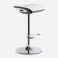 Industrial Style Bar Chair with Adjustable Height Swivel PP Seat for Counter Bar White Silver 1 Piece Clearhalo 'Bar Furniture' 'Bar Stools' 'bar_stools' 'furn' 'furn_bar_stools' 'furniture_bar_stools' 'Kitchen & Dining Furniture' 'kitchen&dining_furn' 'kitchen' 'kitchen_furn' Furniture' 4598416