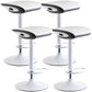 Industrial Style Bar Chair with Adjustable Height Swivel PP Seat for Counter Bar White White 4 Piece Set Clearhalo 'Bar Furniture' 'Bar Stools' 'bar_stools' 'furn' 'furn_bar_stools' 'furniture_bar_stools' 'Kitchen & Dining Furniture' 'kitchen&dining_furn' 'kitchen' 'kitchen_furn' Furniture' 4598418