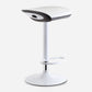 Industrial Style Bar Chair with Adjustable Height Swivel PP Seat for Counter Bar White White 1 Piece Clearhalo 'Bar Furniture' 'Bar Stools' 'bar_stools' 'furn' 'furn_bar_stools' 'furniture_bar_stools' 'Kitchen & Dining Furniture' 'kitchen&dining_furn' 'kitchen' 'kitchen_furn' Furniture' 4598419