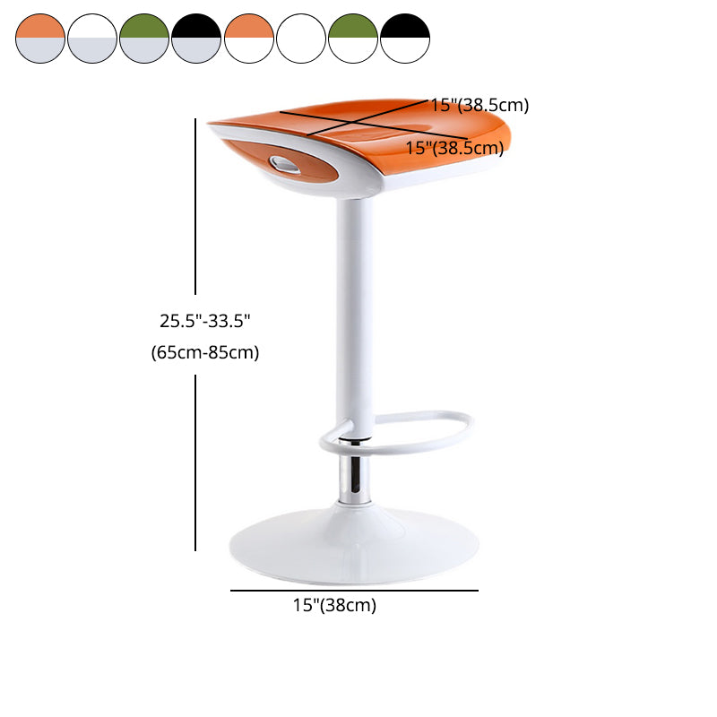 Industrial Style Bar Chair with Adjustable Height Swivel PP Seat for Counter Bar Clearhalo 'Bar Furniture' 'Bar Stools' 'bar_stools' 'furn' 'furn_bar_stools' 'furniture_bar_stools' 'Kitchen & Dining Furniture' 'kitchen&dining_furn' 'kitchen' 'kitchen_furn' Furniture' 4598421