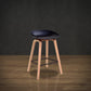 Scandinavia Style Bar-stool Wooden Legs PP Bucket Seat for Restaurant Bar Black 1 Piece Counter Stool(26"H) Clearhalo 'Bar Furniture' 'Bar Stools' 'bar_stools' 'furn' 'furn_bar_stools' 'furniture_bar_stools' 'Kitchen & Dining Furniture' 'kitchen&dining_furn' 'kitchen' 'kitchen_furn' Furniture' 4598425