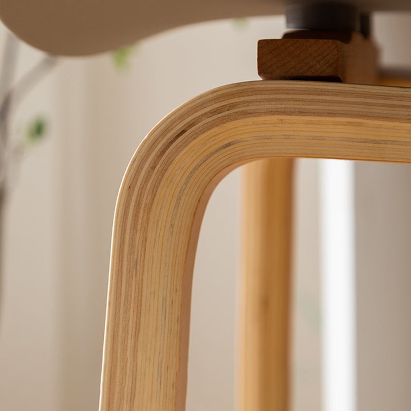 Scandinavia Style Bar-stool Wooden Legs PP Bucket Seat for Restaurant Bar Clearhalo 'Bar Furniture' 'Bar Stools' 'bar_stools' 'furn' 'furn_bar_stools' 'furniture_bar_stools' 'Kitchen & Dining Furniture' 'kitchen&dining_furn' 'kitchen' 'kitchen_furn' Furniture' 4598436