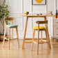 Scandinavia Style Bar-stool Wooden Legs with Low Back Footrest for Kitchen Bar Clearhalo 'Bar Furniture' 'Bar Stools' 'bar_stools' 'furn' 'furn_bar_stools' 'furniture_bar_stools' 'Kitchen & Dining Furniture' 'kitchen&dining_furn' 'kitchen' 'kitchen_furn' Furniture' 4598468