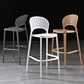 Scandinavia Style Bar-stool Plastic Single Stool with Footrest for Kitchen Bar Clearhalo 'Bar Furniture' 'Bar Stools' 'bar_stools' 'furn' 'furn_bar_stools' 'furniture_bar_stools' 'Kitchen & Dining Furniture' 'kitchen&dining_furn' 'kitchen' 'kitchen_furn' Furniture' 4598532