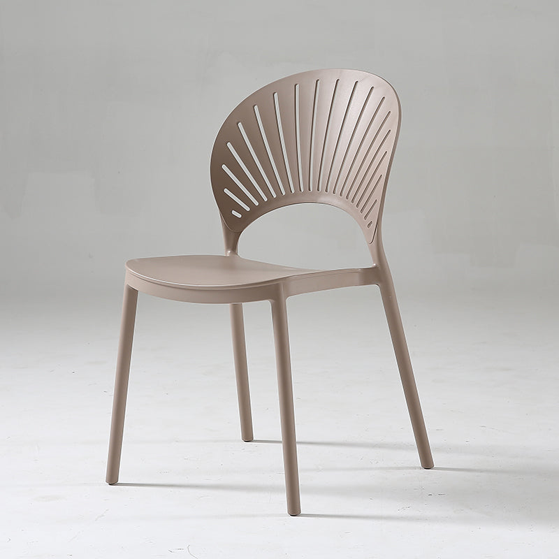 Scandinavia Style Bar-stool Plastic Single Stool with Footrest for Kitchen Bar Khaki Clearhalo 'Bar Furniture' 'Bar Stools' 'bar_stools' 'furn' 'furn_bar_stools' 'furniture_bar_stools' 'Kitchen & Dining Furniture' 'kitchen&dining_furn' 'kitchen' 'kitchen_furn' Furniture' 4598533