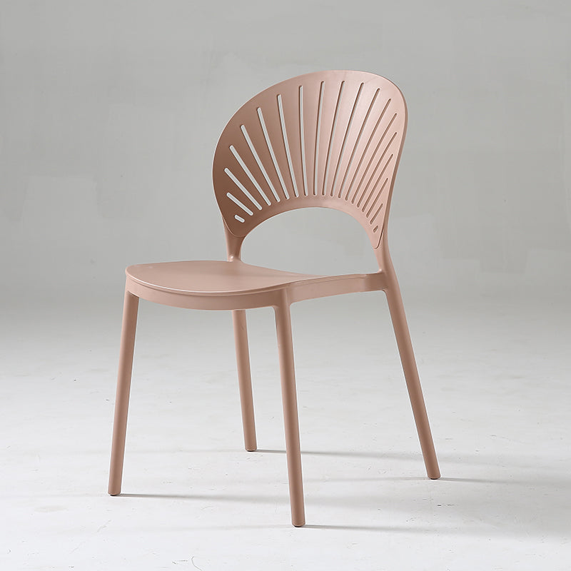 Scandinavia Style Bar-stool Plastic Single Stool with Footrest for Kitchen Bar Pink Clearhalo 'Bar Furniture' 'Bar Stools' 'bar_stools' 'furn' 'furn_bar_stools' 'furniture_bar_stools' 'Kitchen & Dining Furniture' 'kitchen&dining_furn' 'kitchen' 'kitchen_furn' Furniture' 4598541