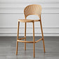 Scandinavia Style Bar-stool Plastic Single Stool with Footrest for Kitchen Bar Yellow Clearhalo 'Bar Furniture' 'Bar Stools' 'bar_stools' 'furn' 'furn_bar_stools' 'furniture_bar_stools' 'Kitchen & Dining Furniture' 'kitchen&dining_furn' 'kitchen' 'kitchen_furn' Furniture' 4598544