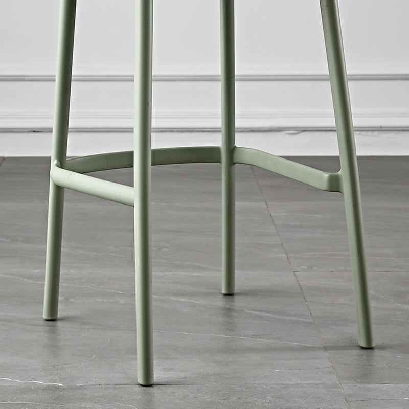 Scandinavia Style Bar-stool Plastic Single Stool with Footrest for Kitchen Bar Clearhalo 'Bar Furniture' 'Bar Stools' 'bar_stools' 'furn' 'furn_bar_stools' 'furniture_bar_stools' 'Kitchen & Dining Furniture' 'kitchen&dining_furn' 'kitchen' 'kitchen_furn' Furniture' 4598545