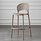 Scandinavia Style Bar-stool Plastic Single Stool with Footrest for Kitchen Bar Dark Khaki Clearhalo 'Bar Furniture' 'Bar Stools' 'bar_stools' 'furn' 'furn_bar_stools' 'furniture_bar_stools' 'Kitchen & Dining Furniture' 'kitchen&dining_furn' 'kitchen' 'kitchen_furn' Furniture' 4598548