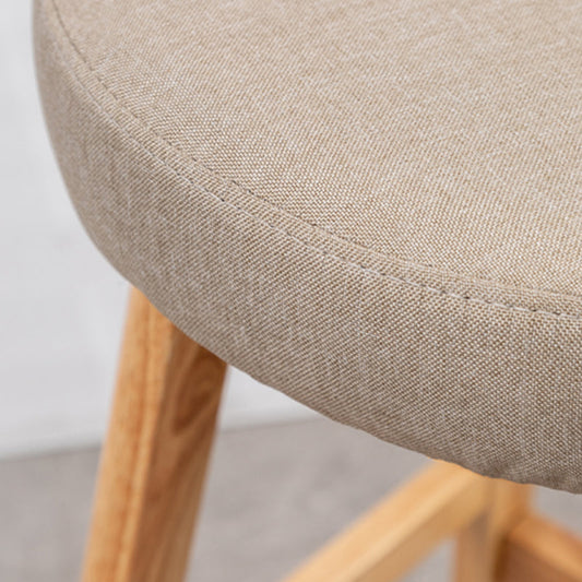 Scandinavian Style Bar-stool with Wooden Legs Round Seat Counter Stool for Kitchen Bar Clearhalo 'Bar Furniture' 'Bar Stools' 'bar_stools' 'furn' 'furn_bar_stools' 'furniture_bar_stools' 'Kitchen & Dining Furniture' 'kitchen&dining_furn' 'kitchen' 'kitchen_furn' Furniture' 4598569