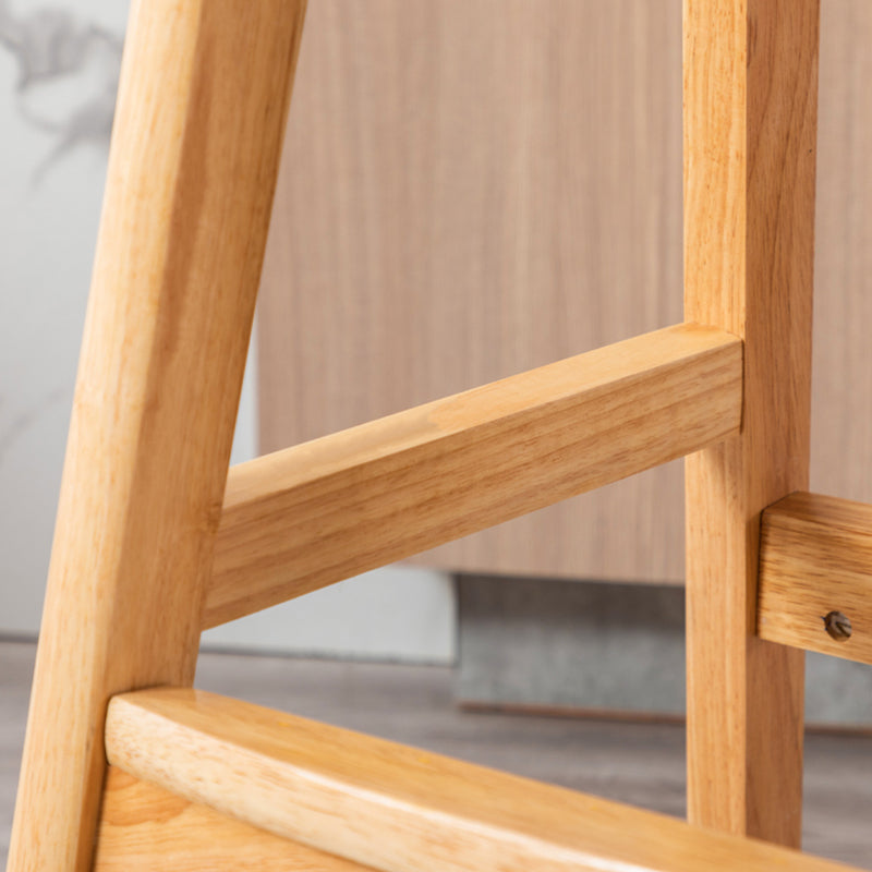 Scandinavian Style Bar-stool with Wooden Legs Round Seat Counter Stool for Kitchen Bar Clearhalo 'Bar Furniture' 'Bar Stools' 'bar_stools' 'furn' 'furn_bar_stools' 'furniture_bar_stools' 'Kitchen & Dining Furniture' 'kitchen&dining_furn' 'kitchen' 'kitchen_furn' Furniture' 4598575