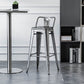 Industrial Backrest Bar Stool Metal and Leather Bar Stool with Iron Legs Clearhalo 'Bar Furniture' 'Bar Stools' 'bar_stools' 'furn' 'furn_bar_stools' 'furniture_bar_stools' 'Kitchen & Dining Furniture' 'kitchen&dining_furn' 'kitchen' 'kitchen_furn' Furniture' 4598622