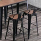 Industrial Backrest Bar Stool Metal and Leather Bar Stool with Iron Legs Clearhalo 'Bar Furniture' 'Bar Stools' 'bar_stools' 'furn' 'furn_bar_stools' 'furniture_bar_stools' 'Kitchen & Dining Furniture' 'kitchen&dining_furn' 'kitchen' 'kitchen_furn' Furniture' 4598628