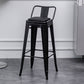 Industrial Backrest Bar Stool Metal and Leather Bar Stool with Iron Legs Leather Black 1 Piece Clearhalo 'Bar Furniture' 'Bar Stools' 'bar_stools' 'furn' 'furn_bar_stools' 'furniture_bar_stools' 'Kitchen & Dining Furniture' 'kitchen&dining_furn' 'kitchen' 'kitchen_furn' Furniture' 4598632