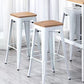 Industrial Backrest Bar Stool Metal and Leather Bar Stool with Iron Legs Clearhalo 'Bar Furniture' 'Bar Stools' 'bar_stools' 'furn' 'furn_bar_stools' 'furniture_bar_stools' 'Kitchen & Dining Furniture' 'kitchen&dining_furn' 'kitchen' 'kitchen_furn' Furniture' 4598633