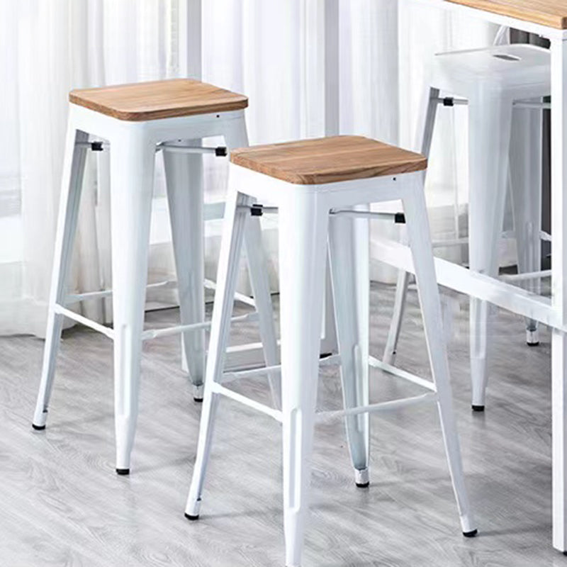 Industrial Backrest Bar Stool Metal and Leather Bar Stool with Iron Legs Clearhalo 'Bar Furniture' 'Bar Stools' 'bar_stools' 'furn' 'furn_bar_stools' 'furniture_bar_stools' 'Kitchen & Dining Furniture' 'kitchen&dining_furn' 'kitchen' 'kitchen_furn' Furniture' 4598633