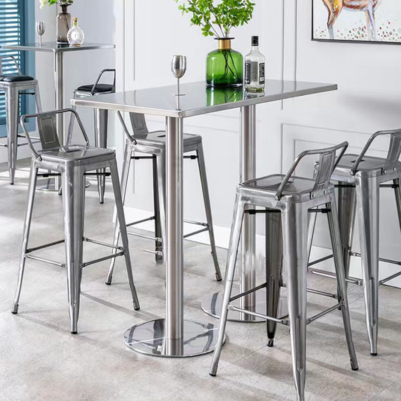 Industrial Backrest Bar Stool Metal and Leather Bar Stool with Iron Legs Clearhalo 'Bar Furniture' 'Bar Stools' 'bar_stools' 'furn' 'furn_bar_stools' 'furniture_bar_stools' 'Kitchen & Dining Furniture' 'kitchen&dining_furn' 'kitchen' 'kitchen_furn' Furniture' 4598634