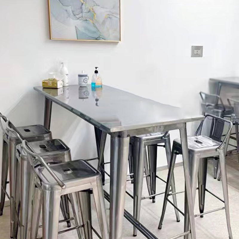 Industrial Backrest Bar Stool Metal and Leather Bar Stool with Iron Legs Clearhalo 'Bar Furniture' 'Bar Stools' 'bar_stools' 'furn' 'furn_bar_stools' 'furniture_bar_stools' 'Kitchen & Dining Furniture' 'kitchen&dining_furn' 'kitchen' 'kitchen_furn' Furniture' 4598637