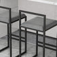 Scandinavian Style Bar-stool with Sled Legs Square Seat Counter Stool for Kitchen Bar Clearhalo 'Bar Furniture' 'Bar Stools' 'bar_stools' 'furn' 'furn_bar_stools' 'furniture_bar_stools' 'Kitchen & Dining Furniture' 'kitchen&dining_furn' 'kitchen' 'kitchen_furn' Furniture' 4598675