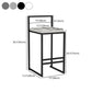 Scandinavian Style Bar-stool with Sled Legs Square Seat Counter Stool for Kitchen Bar Clearhalo 'Bar Furniture' 'Bar Stools' 'bar_stools' 'furn' 'furn_bar_stools' 'furniture_bar_stools' 'Kitchen & Dining Furniture' 'kitchen&dining_furn' 'kitchen' 'kitchen_furn' Furniture' 4598683