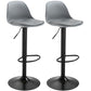 Scandinavian Style Bar-stool with Leather Seat Counter Stool for Kitchen Bar Grey Black 2 Piece Set Clearhalo 'Bar Furniture' 'Bar Stools' 'bar_stools' 'furn' 'furn_bar_stools' 'furniture_bar_stools' 'Kitchen & Dining Furniture' 'kitchen&dining_furn' 'kitchen' 'kitchen_furn' Furniture' 4598701