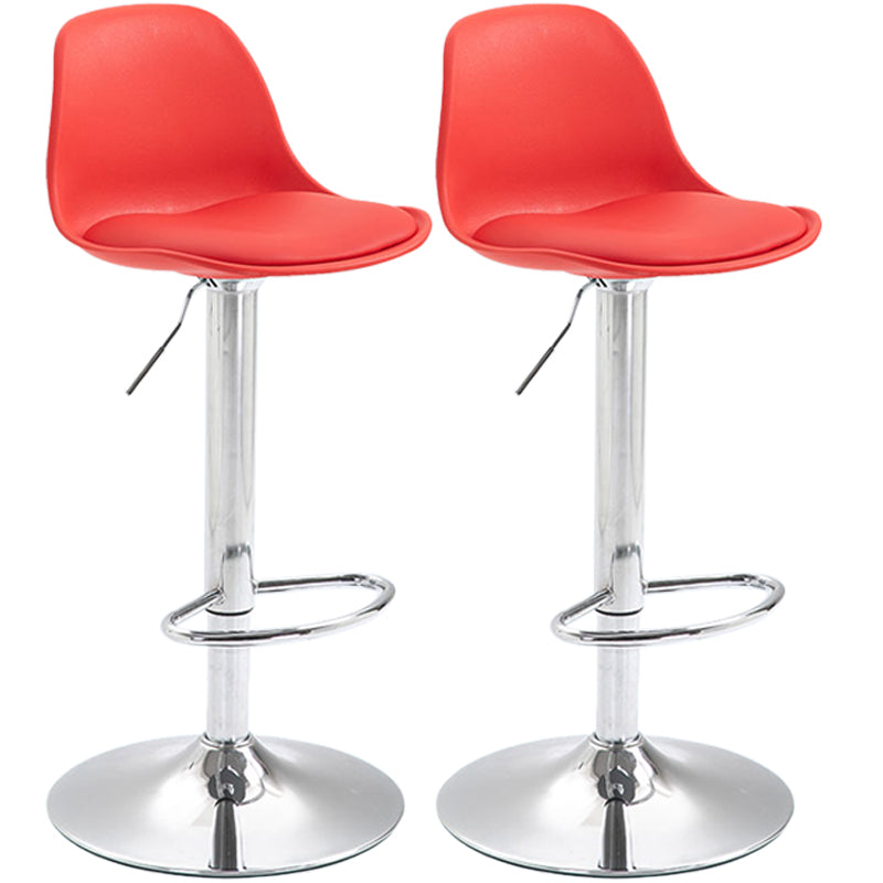 Scandinavian Style Bar-stool with Leather Seat Counter Stool for Kitchen Bar Red Iron 2 Piece Set Clearhalo 'Bar Furniture' 'Bar Stools' 'bar_stools' 'furn' 'furn_bar_stools' 'furniture_bar_stools' 'Kitchen & Dining Furniture' 'kitchen&dining_furn' 'kitchen' 'kitchen_furn' Furniture' 4598718