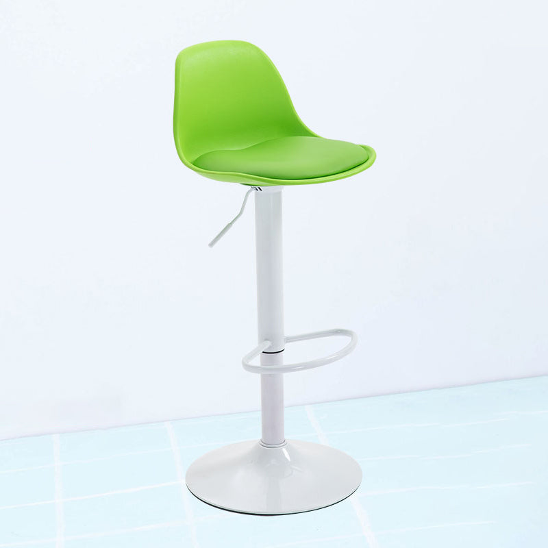 Scandinavian Style Bar-stool with Leather Seat Counter Stool for Kitchen Bar Green White 1 Piece Clearhalo 'Bar Furniture' 'Bar Stools' 'bar_stools' 'furn' 'furn_bar_stools' 'furniture_bar_stools' 'Kitchen & Dining Furniture' 'kitchen&dining_furn' 'kitchen' 'kitchen_furn' Furniture' 4598735
