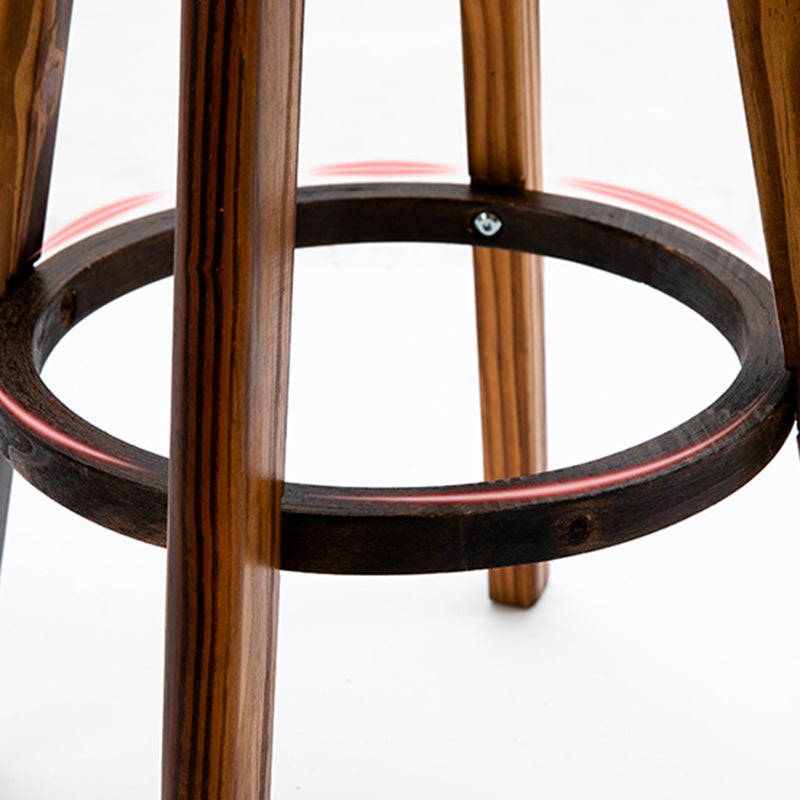 Scandinavian Upholstered Wood Counter Stools Low Back Bar Stools Clearhalo 'Bar Furniture' 'Bar Stools' 'bar_stools' 'furn' 'furn_bar_stools' 'furniture_bar_stools' 'Kitchen & Dining Furniture' 'kitchen&dining_furn' 'kitchen' 'kitchen_furn' Furniture' 4598759