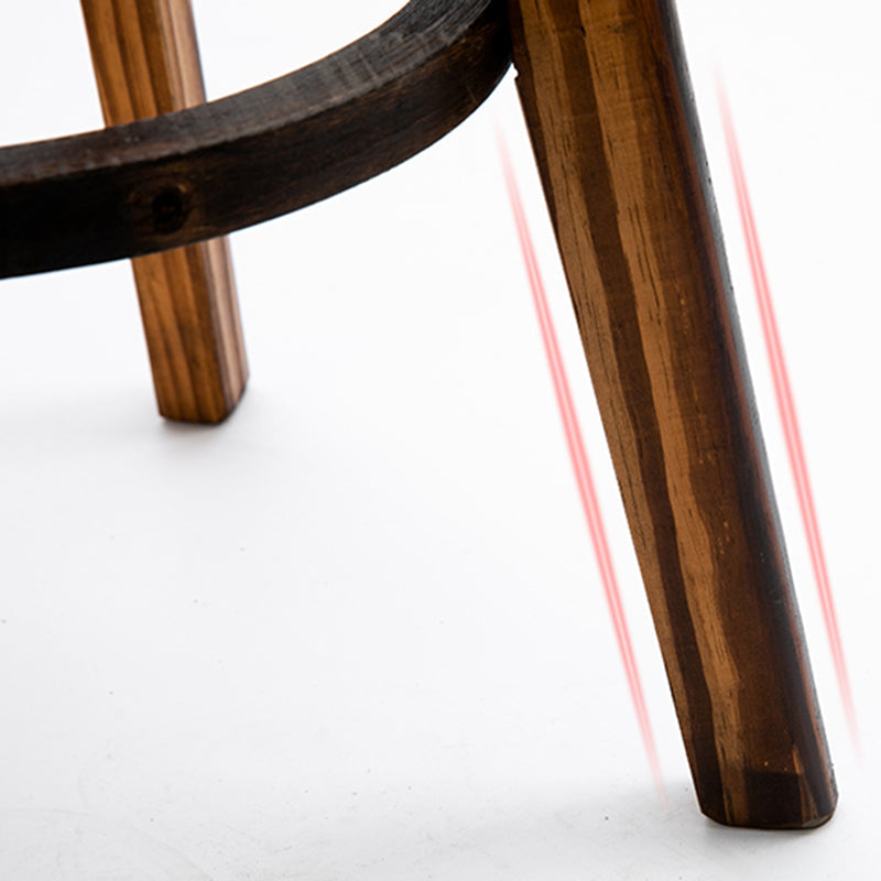 Scandinavian Upholstered Wood Counter Stools Low Back Bar Stools Clearhalo 'Bar Furniture' 'Bar Stools' 'bar_stools' 'furn' 'furn_bar_stools' 'furniture_bar_stools' 'Kitchen & Dining Furniture' 'kitchen&dining_furn' 'kitchen' 'kitchen_furn' Furniture' 4598761