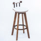 Scandinavian Upholstered Wood Counter Stools Low Back Bar Stools White 1 Piece Clearhalo 'Bar Furniture' 'Bar Stools' 'bar_stools' 'furn' 'furn_bar_stools' 'furniture_bar_stools' 'Kitchen & Dining Furniture' 'kitchen&dining_furn' 'kitchen' 'kitchen_furn' Furniture' 4598768
