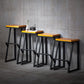 Industrial Style Bar Stool Iron and Solid Wood Square Seat Counter Height Stools Clearhalo 'Bar Furniture' 'Bar Stools' 'bar_stools' 'furn' 'furn_bar_stools' 'furniture_bar_stools' 'Kitchen & Dining Furniture' 'kitchen&dining_furn' 'kitchen' 'kitchen_furn' Furniture' 4598798