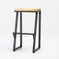 Industrial Style Bar Stool Iron and Solid Wood Square Seat Counter Height Stools 1 Piece Bar Stool (28" H) Clearhalo 'Bar Furniture' 'Bar Stools' 'bar_stools' 'furn' 'furn_bar_stools' 'furniture_bar_stools' 'Kitchen & Dining Furniture' 'kitchen&dining_furn' 'kitchen' 'kitchen_furn' Furniture' 4598806