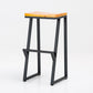 Industrial Style Bar Stool Iron and Solid Wood Square Seat Counter Height Stools 1 Piece Bar Stool(30"H) Clearhalo 'Bar Furniture' 'Bar Stools' 'bar_stools' 'furn' 'furn_bar_stools' 'furniture_bar_stools' 'Kitchen & Dining Furniture' 'kitchen&dining_furn' 'kitchen' 'kitchen_furn' Furniture' 4598812