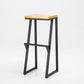 Industrial Style Bar Stool Iron and Solid Wood Square Seat Counter Height Stools 1 Piece Bar Stool(33"H) Clearhalo 'Bar Furniture' 'Bar Stools' 'bar_stools' 'furn' 'furn_bar_stools' 'furniture_bar_stools' 'Kitchen & Dining Furniture' 'kitchen&dining_furn' 'kitchen' 'kitchen_furn' Furniture' 4598815