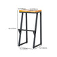 Industrial Style Bar Stool Iron and Solid Wood Square Seat Counter Height Stools Clearhalo 'Bar Furniture' 'Bar Stools' 'bar_stools' 'furn' 'furn_bar_stools' 'furniture_bar_stools' 'Kitchen & Dining Furniture' 'kitchen&dining_furn' 'kitchen' 'kitchen_furn' Furniture' 4598818