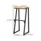 Industrial Style Bar Stool Iron and Solid Wood Square Seat Counter Height Stools Clearhalo 'Bar Furniture' 'Bar Stools' 'bar_stools' 'furn' 'furn_bar_stools' 'furniture_bar_stools' 'Kitchen & Dining Furniture' 'kitchen&dining_furn' 'kitchen' 'kitchen_furn' Furniture' 4598819