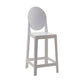 Nordic Plastic Full Back Barstool 26" H Indoor Tall Stool with Square Seat White 1 Piece Clearhalo 'Bar Furniture' 'Bar Stools' 'bar_stools' 'furn' 'furn_bar_stools' 'furniture_bar_stools' 'Kitchen & Dining Furniture' 'kitchen&dining_furn' 'kitchen' 'kitchen_furn' Furniture' 4598824