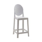 Nordic Plastic Full Back Barstool 26" H Indoor Tall Stool with Square Seat Clearhalo 'Bar Furniture' 'Bar Stools' 'bar_stools' 'furn' 'furn_bar_stools' 'furniture_bar_stools' 'Kitchen & Dining Furniture' 'kitchen&dining_furn' 'kitchen' 'kitchen_furn' Furniture' 4598829