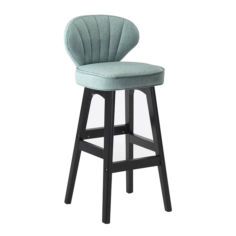Scandinavian Style Bar-stool Rectangle Seat Single Counter Stool for Kitchen Bar Pewter Counter Stool(26"H) Clearhalo 'Bar Furniture' 'Bar Stools' 'bar_stools' 'furn' 'furn_bar_stools' 'furniture_bar_stools' 'Kitchen & Dining Furniture' 'kitchen&dining_furn' 'kitchen' 'kitchen_furn' Furniture' 4598859