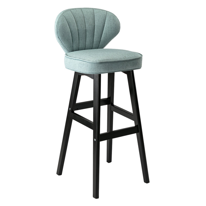 Scandinavian Style Bar-stool Rectangle Seat Single Counter Stool for Kitchen Bar Pewter Bar Stool(30"H) Clearhalo 'Bar Furniture' 'Bar Stools' 'bar_stools' 'furn' 'furn_bar_stools' 'furniture_bar_stools' 'Kitchen & Dining Furniture' 'kitchen&dining_furn' 'kitchen' 'kitchen_furn' Furniture' 4598861