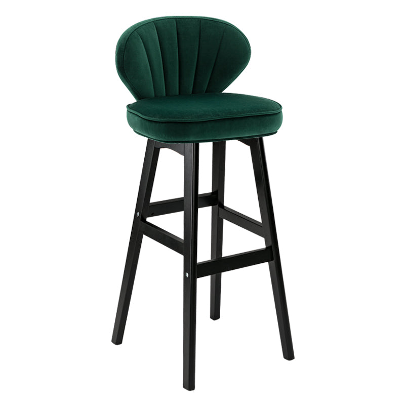 Scandinavian Style Bar-stool Rectangle Seat Single Counter Stool for Kitchen Bar Green Bar Stool(30"H) Clearhalo 'Bar Furniture' 'Bar Stools' 'bar_stools' 'furn' 'furn_bar_stools' 'furniture_bar_stools' 'Kitchen & Dining Furniture' 'kitchen&dining_furn' 'kitchen' 'kitchen_furn' Furniture' 4598873
