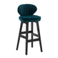Scandinavian Style Bar-stool Rectangle Seat Single Counter Stool for Kitchen Bar Peacock Blue Counter Stool(26"H) Clearhalo 'Bar Furniture' 'Bar Stools' 'bar_stools' 'furn' 'furn_bar_stools' 'furniture_bar_stools' 'Kitchen & Dining Furniture' 'kitchen&dining_furn' 'kitchen' 'kitchen_furn' Furniture' 4598874