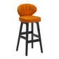 Scandinavian Style Bar-stool Rectangle Seat Single Counter Stool for Kitchen Bar Orange Counter Stool(26"H) Clearhalo 'Bar Furniture' 'Bar Stools' 'bar_stools' 'furn' 'furn_bar_stools' 'furniture_bar_stools' 'Kitchen & Dining Furniture' 'kitchen&dining_furn' 'kitchen' 'kitchen_furn' Furniture' 4598876